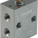 uxcell 2 Position 3 Way M5 Manual Handle Control Pneumatic Solenoid Mechanical Valve,S3B-M5