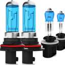 Halogen Headlight Bulbs Fit for Dodge Ram 1994-2001 Lights bulb,9007 High/Low Beams + 880 Fog Lights,6000K White Bright,300% Brightness,Plug N Play,Pack of 4