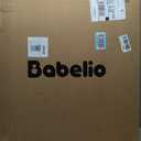 Babelio Baby Gate for Stairs, Kitchen & Doorways, 26-43" W 28" H No Bottom Bar| Easy Installation| One-Handed Operation| Auto-Close| Hardware Mount (Drill Needed) Safety Dog/Pet Gate Indoor (White)