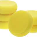 Penta Angel Round Sponges 6pcs 3inch Yellow Painting Sponges Synthetic Artist Sponge Watercolors Sponge for Art & Craft Pottery Clay Cleaning Ceramics Wall