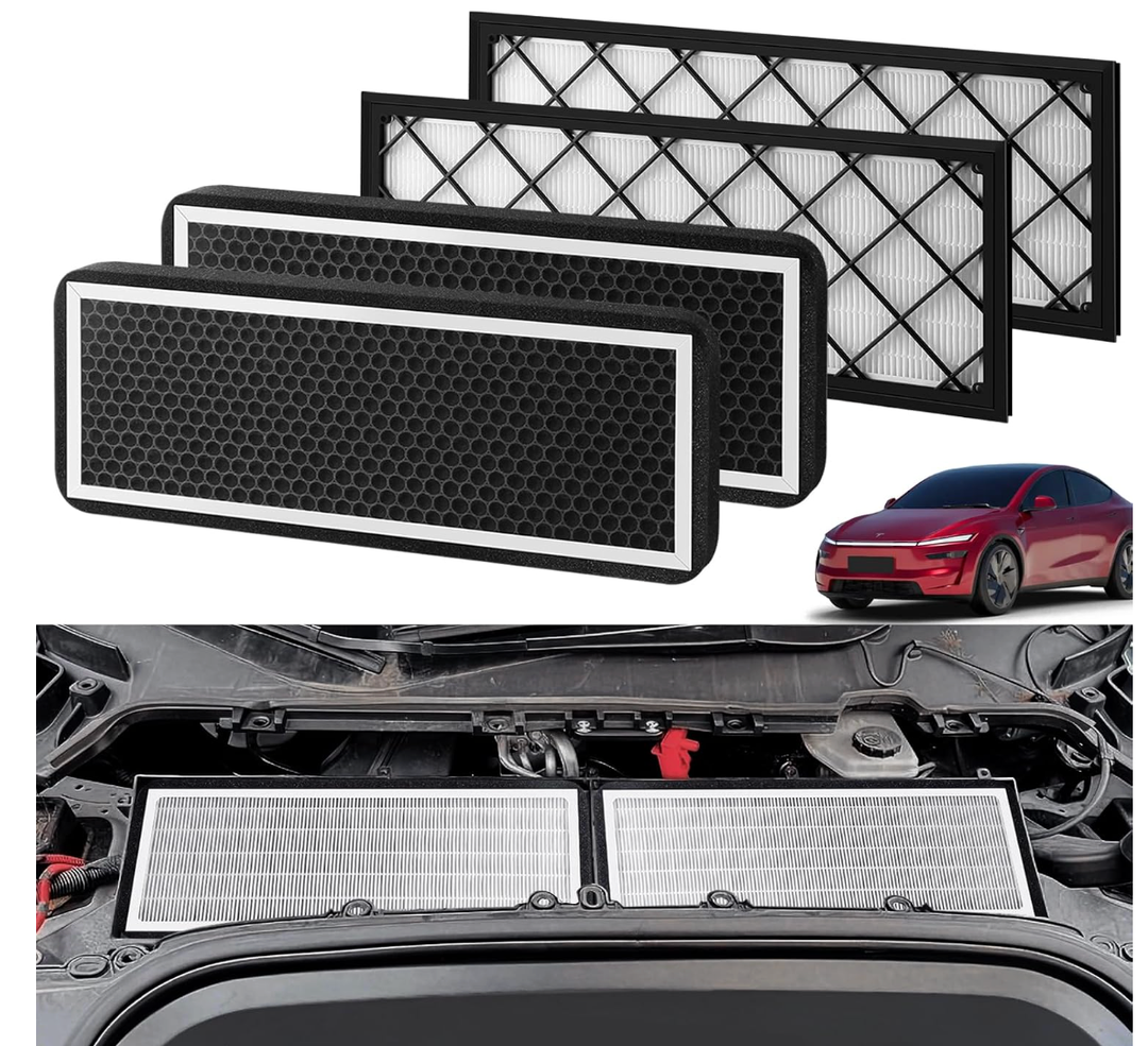 4PCS HEPA Cabin Air Filter for Tesla Model Y 2022-2026, Air Intake Filter with Activated Carbon, Replacement Filters for Model Y High Efficiency Filter Kits
