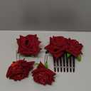 4 Pieces Rose Flower Hair Clip Big Rose Brooch Floral Clips Mexican Flower Hair Accessories for Woman Flamenco Dancer Bridal Party Wedding