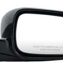 Right Passenger Silver Side Mirror Compatible with Honda Accord 2003-2007 Manual Folding Power Glass Alabaster Silver Metallic Door Mirrors Replace #HO1321152