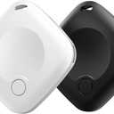 Bluetooth Tracker Tags 2 Pack[Apple MFi Certified] Work with Apple Find My(iOS Only) Smart Global Tracking Tags Sound Alarm Replaceable Battery Key Finder for Kid Luggage Dog Backpack Pet Waterproof