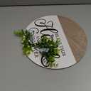 Welcome Sign for Front Door Wreath, Welcome Home Decorations, Wreaths for Front Door, Floral Round Wood Wall Decor, Front Porch Decor Gifts, for Spring Summer Fall All Seasons Holiday Outdoor Decor