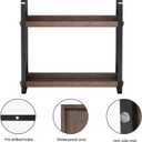 HNRLOY Bathroom Counter Organizer,Bathroom Countertop Organizer,Counter Shelf,Countertop Storage,Organization and Storage,Makeup Shelf,Sink Caddy(Brown 2 Tier)
