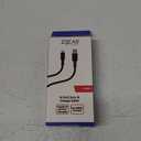 Zgear DC-APP8PMB6M-BC Cable, Nylon Fiber, Black/Chrome, 6 ft L