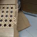 MaxSmeo Bedside Table, Small Nightstand with Charging Station, Rattan Side Table Wood End Table for Living Room, Bedroom and Small Spaces, Mid Century Modern Nightstand, Easy Assembly (Natural)