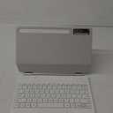 HOU Keyboard 13.5" with Magnetic Case,Floating Cantilever,Multi-Function Trackpad,7 Colors Backlit,S Pen Holder,White