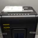 Amazon Basics 24-Sheet Cross Cut High Security Paper Shredder for Home Use, P-4 Security, CD and Credit Card Document Shredder with Pullout Basket, Black