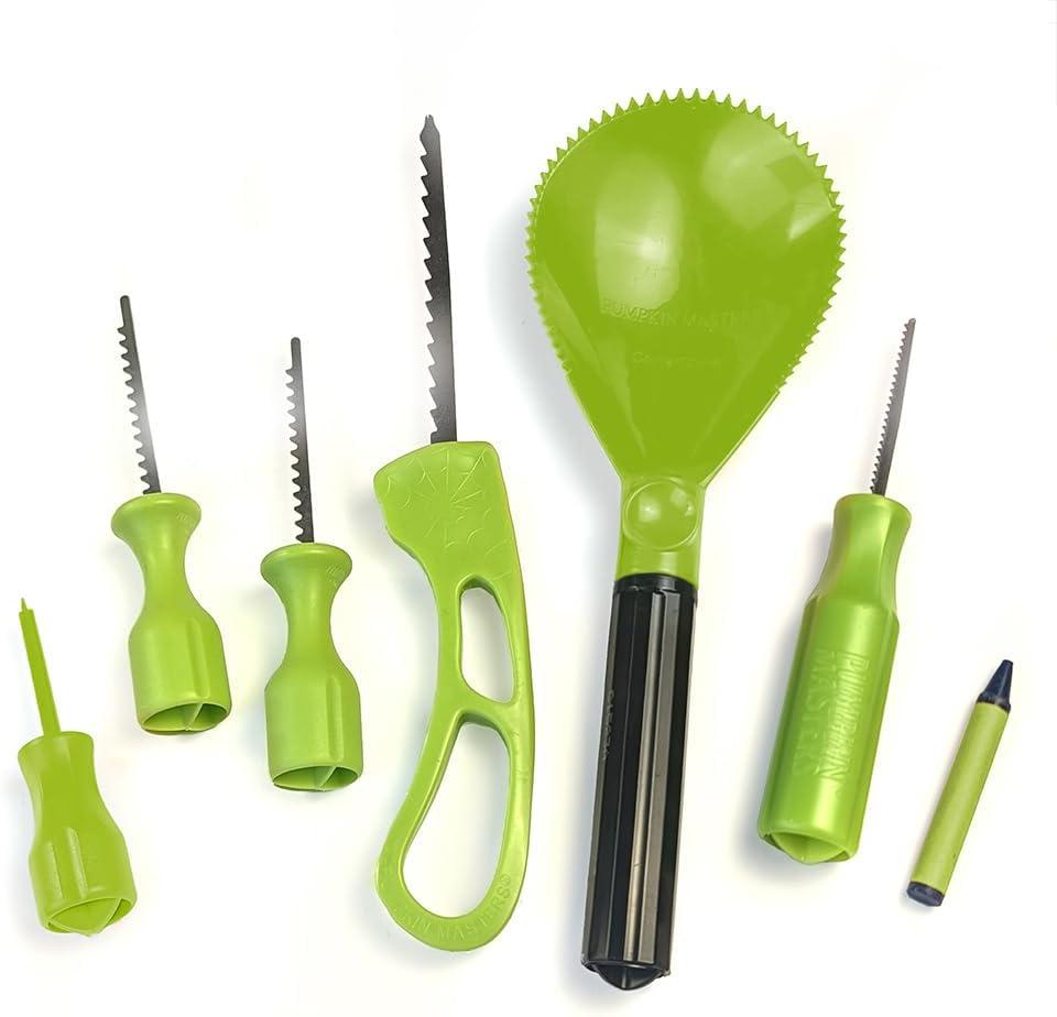 Pumpkin Masters Premium Carving All-in-One Party Kit  Large Handled Tools and Patterns for Ultimate Halloween Pumpkin Carving Experience