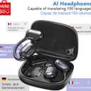 MINISO MS162 Translation Earbuds Real Time OWS Open Ear AI Translator Wireless Bluetooth Earphones Support 150 Languages Translator Earbuds Bluetooth Translation for iOS & Android