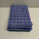 Homaxy 100% Cotton Terry Kitchen Towels(Navy Blue, 13 x 28 inches), Checkered Designed, Soft and Super Absorbent Dish Towels, 8 Pack