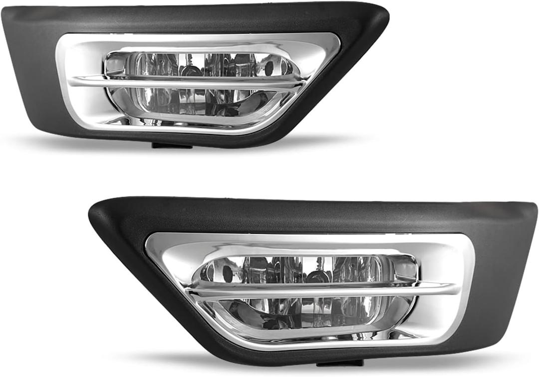 AUTOWIKI Fog Lights For 2002 2003 2004 Honda CR-V Lamp crv Assemblies With Wiring Kit 1 Pair