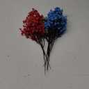 Hananona 10 Pcs 4th of July Flowers Artificial Babys Breath Fake Silk Patriotic Flowers for Independence Day Home Decor Floral Arrangement Table Centerpieces (10, Mix) (Red, White, Blue)