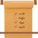 Lincia 17 Inch Kraft Paper Roll Dispenser Wall Mounted 30 Meters Brown Grocery List Note Craft Butcher Paper Roll Holder Memo Board for Wall Decor, to-do Lists, DIY Drawing, Artwork, Creative