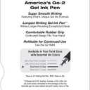 PILOT G2 Premium Refillable and Retractable Rolling Ball Gel Pens, Fine Point, Black Ink, 4-Pack (31057)