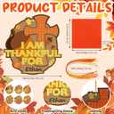 24 Pcs Thanksgiving Crafts I Am Thankful for Fall Crafts Christian Cross Felt Kits Make Your Own Religious Thankful Hanging Ornament Sunday School Church Party Decor