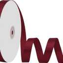 Burgundy Satin Ribbon 5/8 Inch x 100 Yards Fabric Ribbon Ideal for Gift Wrapping Flower Bouquet Crafts Weddings Floral Arrangements Bows