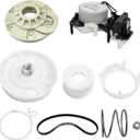 Upgraded W10913953 W11481722 Washer Shift Actuator W10528947 Basket Hub & W10721967 Washer Pulley Clutch Kit W10006384 Washer Drive Belt Compatible with Whirlpool Maytag Amana Kenmore Washer
