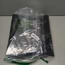 Black Tarp 8x10 Feet, 10 Mil Thick Waterproof Poly Tarps Cover UV Resistant, Rip & Tear Proof with Metal Grommets Every 20 Inches