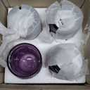 4 Pack Romantic Water Glasses-10.5 OZ Purple Vintage Drinking Glasses Tumblers for Whisky, Beer, Juice, Beverages, Cocktail
