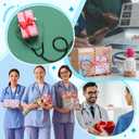 Yungyan Nurse Week Gifts Nurse Gift for Women Crochet Pill Bottle Handmade Nurses Appreciation Gift for Rn Lpn Doctors Pharmacists Cute Capsule Decoration with Message Card and Box Birthday Graduation