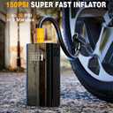 Jump Starter with Air Compressor, 5000A Car Battery Jump Starter (9.0L Gas/7.0L Diesel), 150PSI 12V Car Battery Jumper Starter Portable with Jumper Cables, Tire Inflator, LED Light