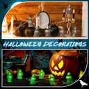 3 x 100 Pcs Halloween Miniature Crows Decor Luminous Mini Resin Crows Figurines Glow in The Dark Raven Decor Small Resin Animals Figures for Halloween Spooky Micro Landscape Party Table