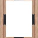 MCS Canvas Float Frames 9x12 Frame, Walnut Wood Grain for Finished Canvases, Vertical & Horizontal Wall Hanging Large with Adhesive for Canvas Paintings (1-Pack)