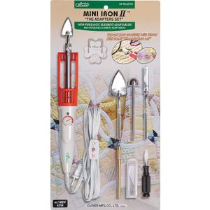 Clover Mini Iron II"The Adapter Set" for Sewing Quilting & Crafting #9101. Mini Irons for Crafts. Small Craft Iron, Small Iron for Crafts. Craft Iron Mini.