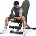 MERACH Weight Bench, Foldable Weight Benches for Home Gym with 990 LBS, Adjustable Weight Bench with 72 Training Angles, Incline Bench Press for Full Body