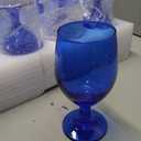 Patelai Set of 12 Water Goblet, 13.5 oz Drinking Glasses Bulk Dishwasher Safe, Stemmed Water Glass for Juice Wine Beer Tea Cold Beverages, Reusable Glassware for Home Party Restaurant (Cobalt Blue)