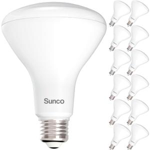 Sunco 12 Pack BR30 Light Bulbs LED, Recessed Can Light Bulbs, Indoor Flood Bulb, 850 LM, 11W (65W Equivalent), 3000K Warm White, Dimmable, E26 Base, for Home, Kitchen, Bedroom UL