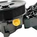 Power Steering Pump with Pulley Reservoir Assembly Compatible with 2003-2007 Dodge Ram 2500 3500