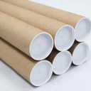 MagicWater Supply Mailing Tube - 2 in x 30 in - Kraft - 6 Pack - for Shipping and Storage of Posters, Arts, Crafts, and Documents