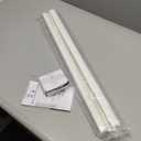 DEZ FURNISHINGS Cordless No Tools 1" Magnet Mini Blinds for Metal Doors, Room Darkening, 25" W x 42" H, White