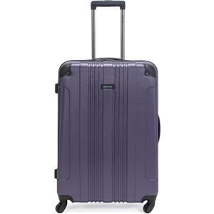 Kenneth Cole REACTION Out of Bounds Lightweight Hardshell 4-Wheel Spinner Luggage, Smokey Purple, 28-Inch Checked