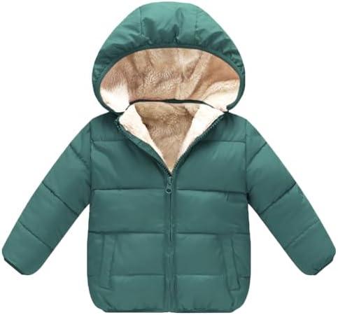 Baby Girls Boys' Winter Fleece Jackets With Hooded Toddler Cotton Dress Warm Lined Coat Outer Clothing 4-5