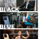 2 x LISEN 3 in 1 Magnetic Shockproof for iPhone 16 Pro Max Case Slim [Fit for MagSafe][Military Grade Protection] Translucent Matte Phone Case for i Phone 16 Pro Max, Black, Brown, Blue