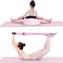 Modular 3-in-1 Yoga Straps System: Detachable Ends with Quick-Lock Buckles & Lumbar Pad - 150cm Adjustable Stretching Band for Splits, Pilates, Gym, Dance, Physical Therapy & Flexibility Training