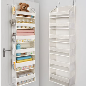 Koosom Over-the-Door-Organizer 6-Tier 6-Pocket Hanging Organizer, Beige, 1 Count 