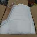 Ultra Soft Full Size Mattress Topper - Cloud-Like Mattress Pad for Back Pain Relief - Breathable Cooling Material for Hot Sleepers, White