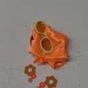 SATINIOR 4 Pcs 60s 70s Women Hippie Disco Costume Accessories Set Headband Dangle Earrings Sunglasses Silk Scarf (Orange)