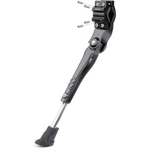 CyclingDeal Adjustable Bicycle Kickstand Rear Mount Type - for Mountain Bikes MTB & 700C Road Hybrid Bikes Kids Bikes - Premium Quality Aluminium Alloy with New Clamp Design
