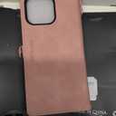 Defencase for iPhone 16 Pro Max Magnetic Wallet Case Compatible with Magsafe with RFID Blocking Zipper Strap Card Holder for Women PU Leather Detachable Case for iPhone 16 Pro Max (6.9"), Rose Pink