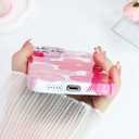 Compact for iPhone 12 Pro Case Floral Flowers Oil Painting Phone Case, Cute Trendy Soft Slim Shockproof Protective Cover Designed for Women Girls Aesthetic, Pink