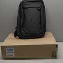 FENRUIEN Business Backpack for Men,Water Resistant Tech Backpack with Charger,Black Laptop Backpack 15.6 Inch (Standard)