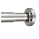 AmazerBath Spring Tension Shower Curtain Rod, 31-75 Inches Heavy Duty Tension Rod Rust Proof Bathroom Curtain Rod, Adjustable No Drill Easy Segmented Installation, Nickel