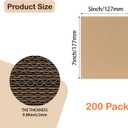 Calenzana 5x7 Corrugated Cardboard Sheets Set of 200, Flat Card Boards Inserts for Crafts, Packing, Shipping, Moving, Mailing